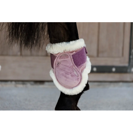 Vegan Sheepskin Young Horse Fetlock Boots Velvet