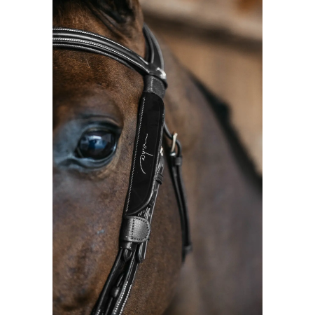 Blinkers with fancy stitching Dy'on