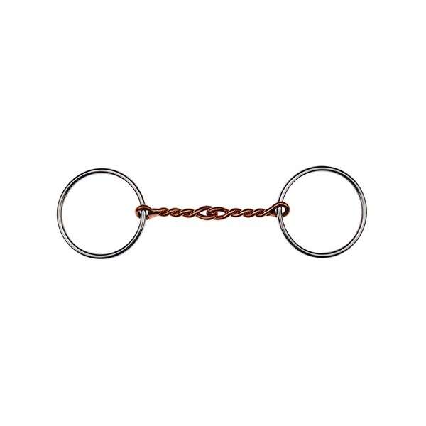 FEELING Twisted ring snaffle