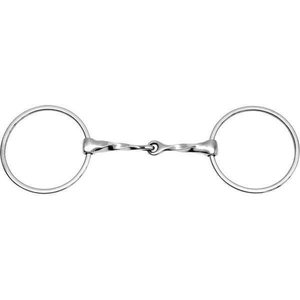 FEELING Large rings snaffle, twisted