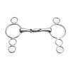 FEELING "Anatomic" continental gag bit, 4-ring cheek