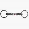 Loose ring snaffle, double jointed, copper link