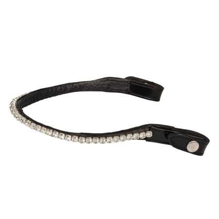 Browband Calfskin & Round Crystals