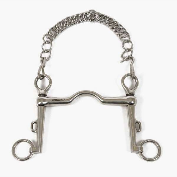 Mors de bride en inox, canon pleins, passage de langue bas