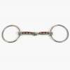 Magic System loose ring snaffle, single jointed, copper rollers