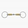 Magic system loose ring snaffle, single jointed, copper rollers