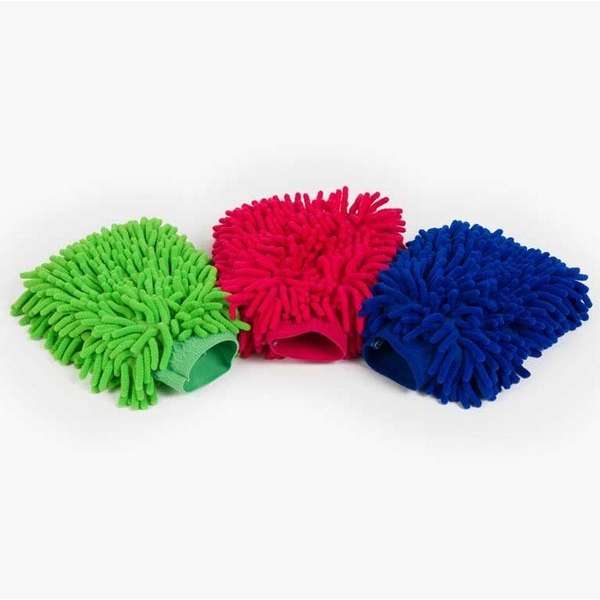 Grooming glove, microfibre