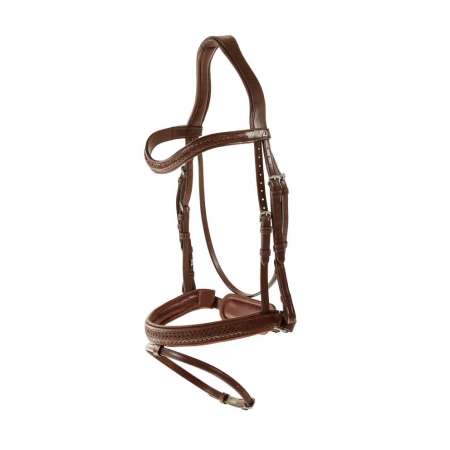 Plaited Flash Noseband Bridle with Pull back