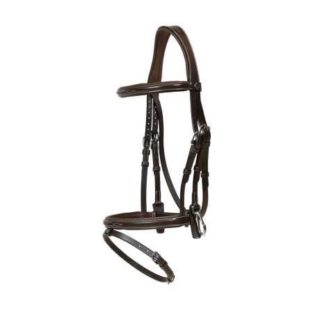 Flash Noseband Bridle with Snap Cheekpieces