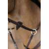 1/2" Rubber Reins with 7 leather loops and plaited finish
