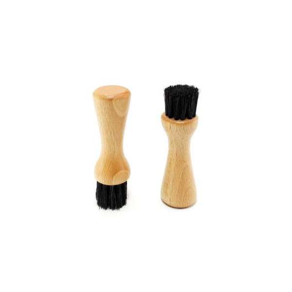 Badger hair brush for shoe polishing (large size)