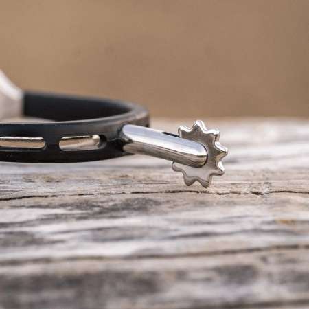 ULTRA fit EXTRA GRIP spurs - 40 mm rounded with 9 point big rowel