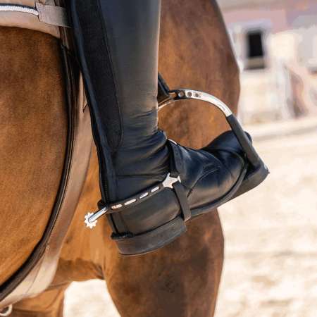 ULTRA fit EXTRA GRIP spurs - 40 mm rounded with 9 point big rowel