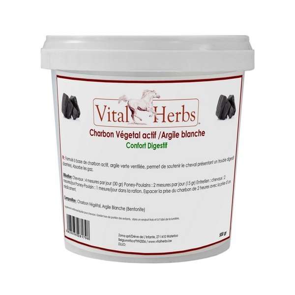 Activated vegetable charcoal / White clay