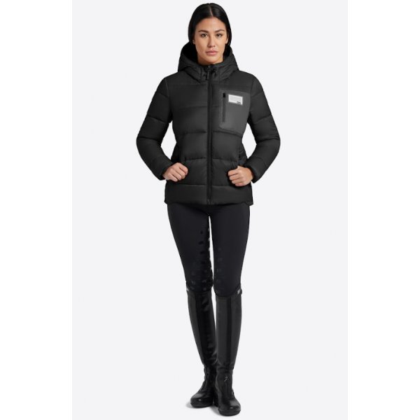 RG Nylon Gewatteerde Pufferjas met Capuchon