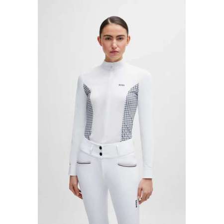 BOSS Emma Show Blouse Houndstooth