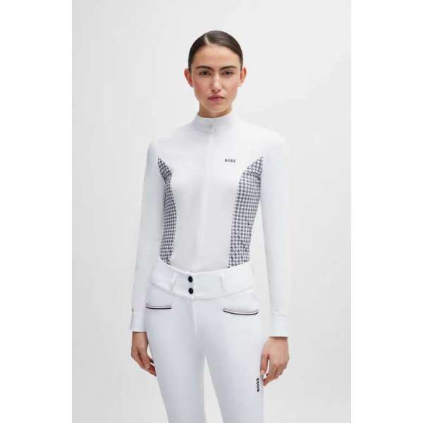 BOSS Emma Show Blouse Houndstooth