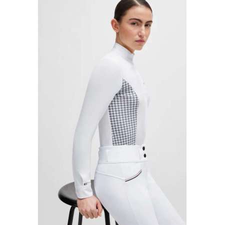 BOSS Emma Show Blouse Houndstooth