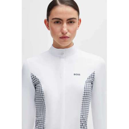 BOSS Emma Show Blouse Houndstooth