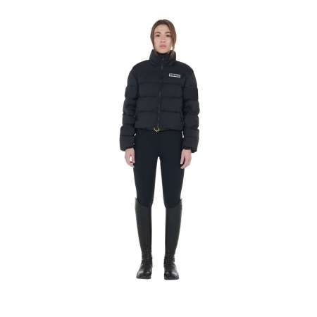 Equestro Women's cropped down jacket stretch fabric