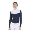 Equestro Dames Wedstrijd Polo in Technisch en Mesh Stof