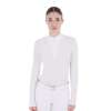 Equestro Women's competition polo shirt with mesh inserts