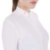 Equestro Women's competition polo shirt with mesh inserts