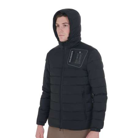 Equestro man cropped donsjas van stretchstof
