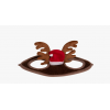 Bonnet de Noël avec bois pour chevaux