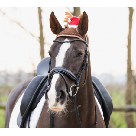Bonnet de Noël avec bois pour chevaux