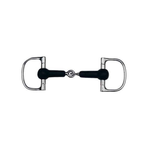 FEELING Jointed Dee snaffle with rubber