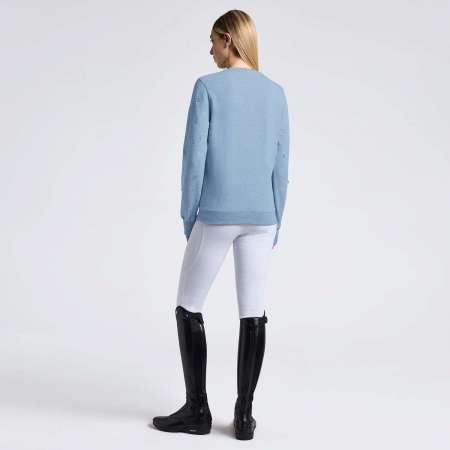 Cavalleria Toscana women's crew neck sweatshirt Summer 25