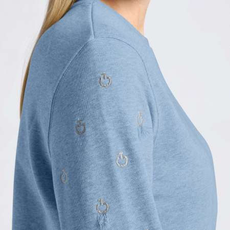Cavalleria Toscana women's crew neck sweatshirt Summer 25