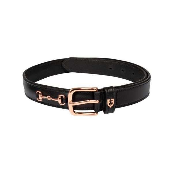 English belt with rose gold snaffle bits - SUMMER25