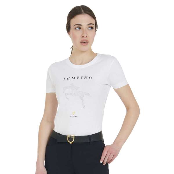Dames T-Shirt Jumping Diamonds - ZOMER25