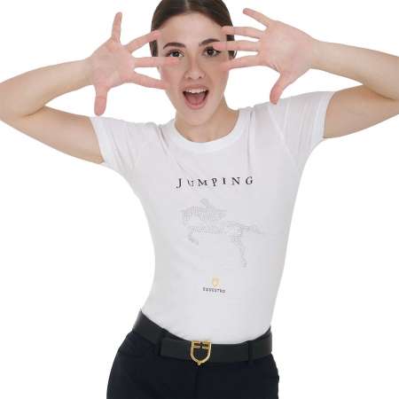Dames T-Shirt Jumping Diamonds - ZOMER25
