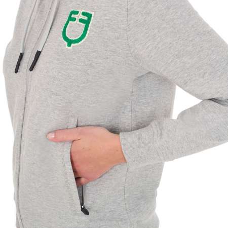 Women's hoodie with zip and sponge logo - SUMMER25