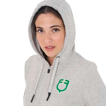 Women's hoodie with zip and sponge logo - SUMMER25
