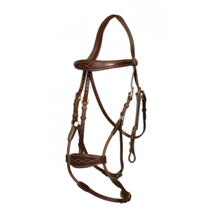 D Collection Elastic Hybrid Noseband Bridle