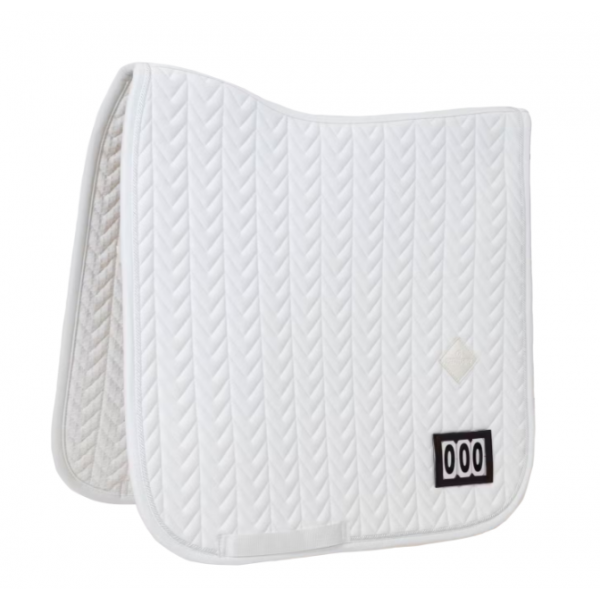 Tapis de selle Dressage compétition Fishbone avec 2 numéros