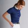 CT Polo Bleu M/Courtes Femme