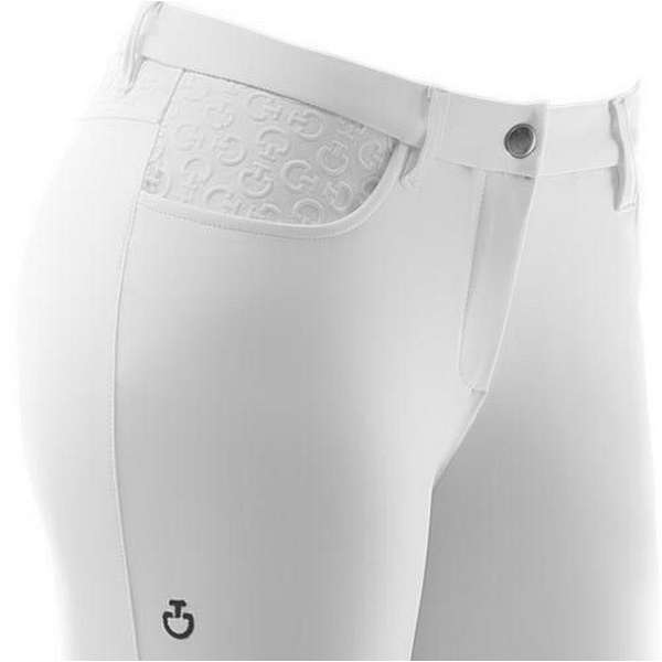 CT Women's White Breeches with Logo