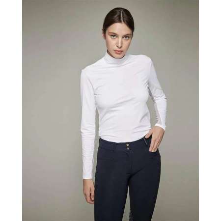Visconti – Technical T-shirt with stand-up collar – SS25