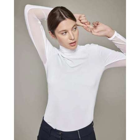 Visconti – Technical T-shirt with stand-up collar – SS25