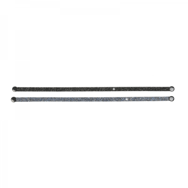 Crystal trim for riding helmet