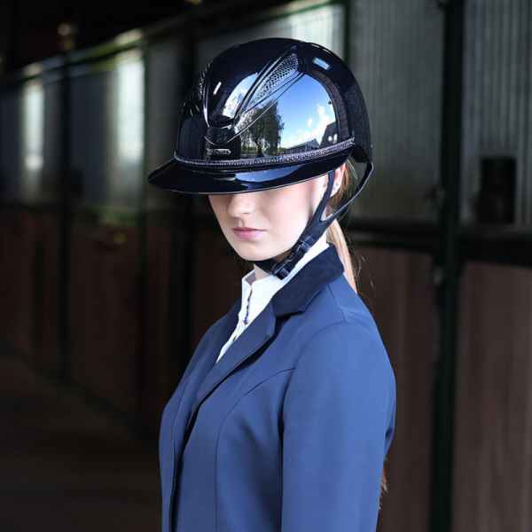 Strass trim for riding helmet