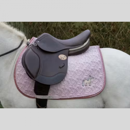 Tapis de Selle Tête de Licorne Pailleté