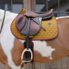 Tapis de selle Onion Quilt Neon Leather Jumping