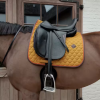 Tapis de selle Onion Quilt Neon Leather Dressage