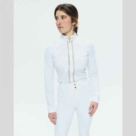 Technical long-sleeve riding shirt